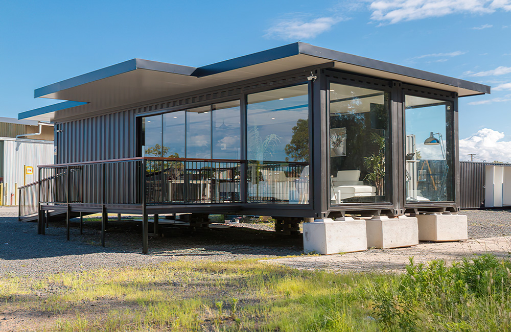 Sales Office Made with 2x40ft Shipping Containers from Australia